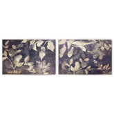 Sun Stained Foliage I and II - High Resolution Giclee Printed Canvas Framed in Contemporary Clear Acrylic Frame